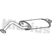 Klarius Box With Tail Pipe Rear fits Toyota Corolla 2001-2007 1.4 1.6