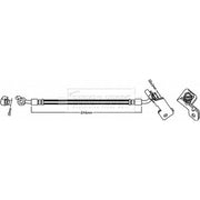 Borg & Beck Brake Hydraulic Hose Line Rear Left BBH8294