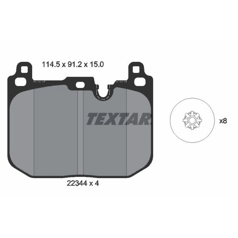 Textar Front Brake Pad Set 2234401