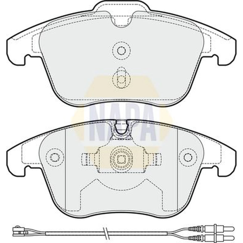 NAPA Front Brake Pad Set fits Citroën C5 III 2008-2017 1.6 1.8 2.0