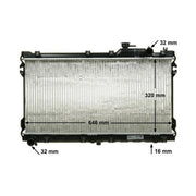 Mahle Engine Radiator fits Mazda MX-5 1990-1998 1.6 1.8