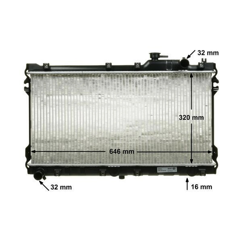 Mahle Engine Radiator fits Mazda MX-5 1990-1998 1.6 1.8