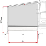 Fiamma Sun View Side for F45/F70/F65/F80 Side Sun Shade Fiamma - Dynamic Drive
