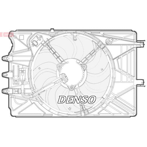 Denso Engine Cooling Fan fits Fiat 500L 2012-2018 0.9 1.3 1.4 1.6