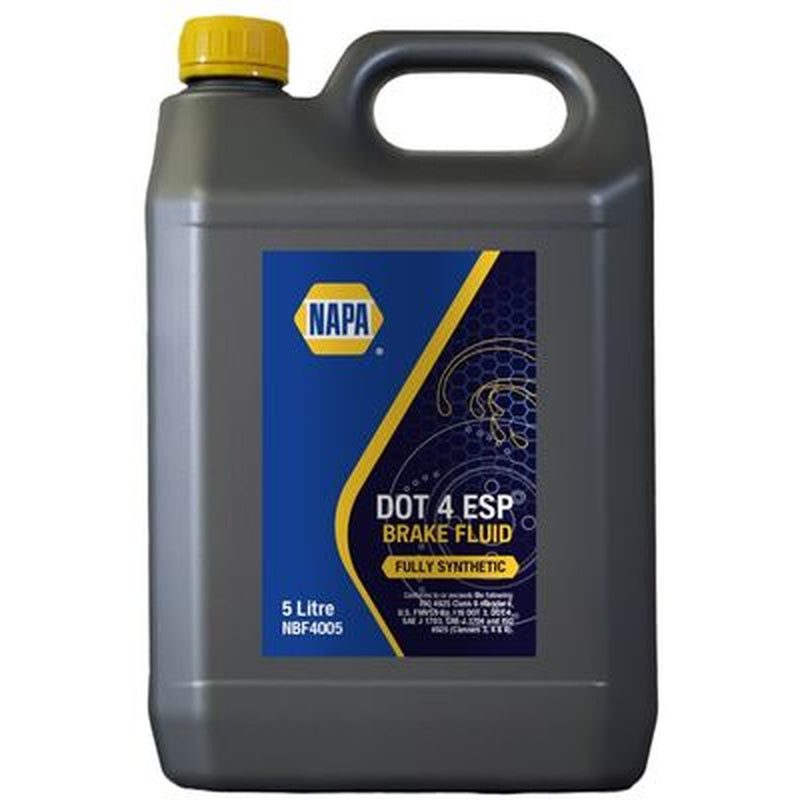 NAPA Brake Fluid DOT 4 LV 5l fits Abarth 124 Spider 2016 on 1.4