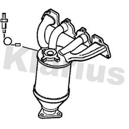 Klarius Catalyst Type Approved With Pipe Front fits Opel Astra G 2000-2005 1.8