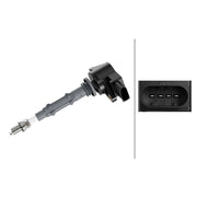 Hella Ignition Coil Pack fits Mercedes-Benz C-Class 2005-2014