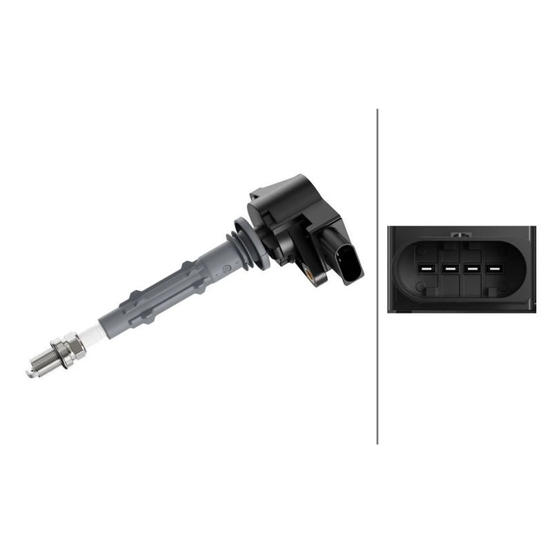 Hella Ignition Coil Pack fits Mercedes-Benz C-Class 2005-2014