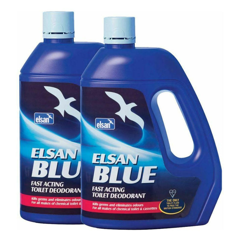 Elsan 2L Twin Pack Blue Toilet Chemical Fluid Elsan - Dynamic Drive