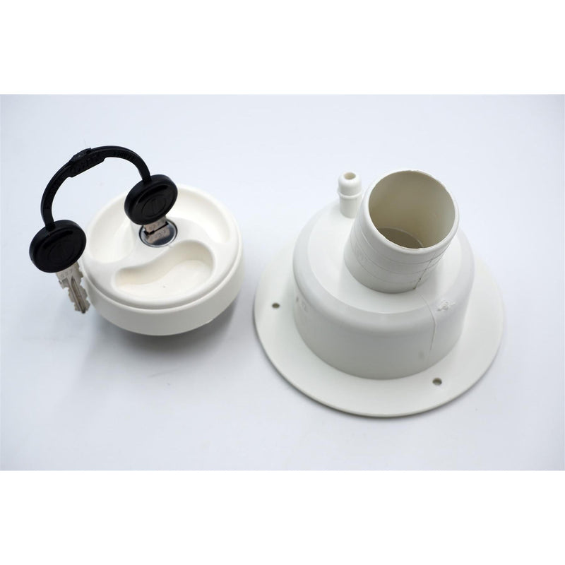 External Water Inlet Hatch 40mm w/ Locking Filler Cap Motorhome Caravan Boat VW Crusader - Dynamic Drive