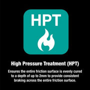 Apec Black Front Brake Pad Set fits Citroën Ami 2020 on