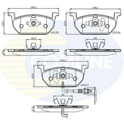 Comline Front & Rear Brake Discs & Pads fits VW Golf VII 2013-2020 2.0