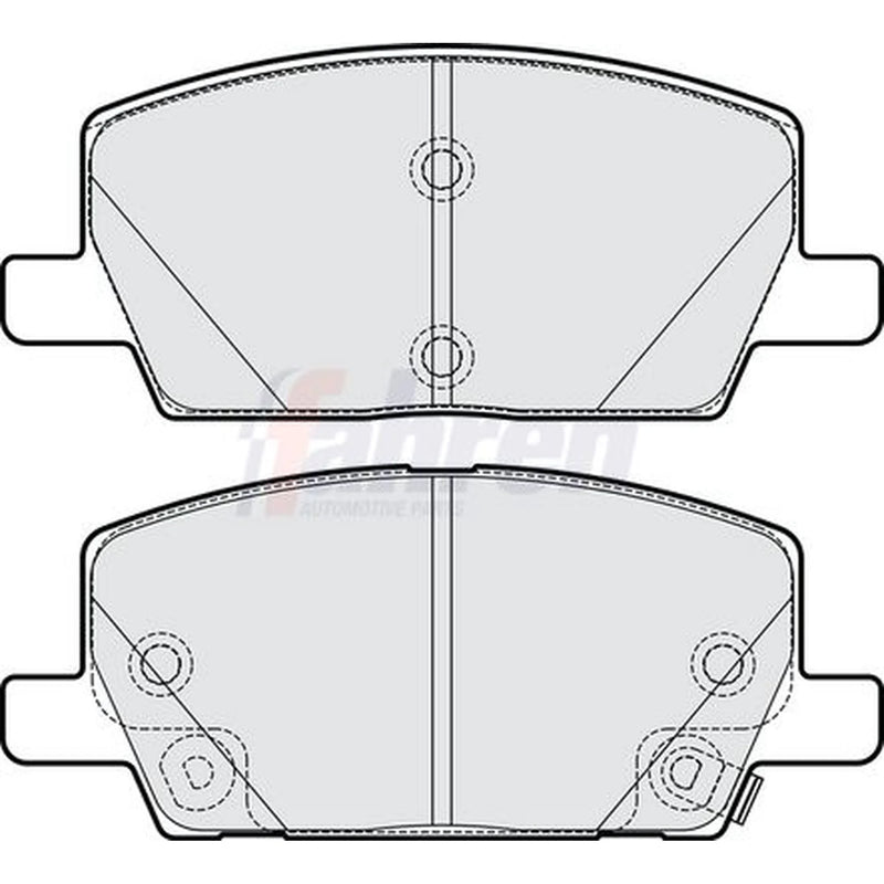 Fahren Front Brake Pad Set FBP4253