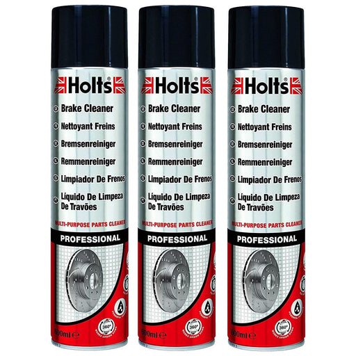 3x Holts Professional Brake & Clutch Cleaner Spray Grime Degreaser Remover 600ml Holts - Dynamic Drive