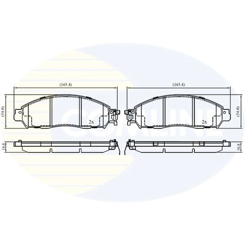 Comline Front & Rear Brake Discs & Pads fits Nissan Leaf 2019 on