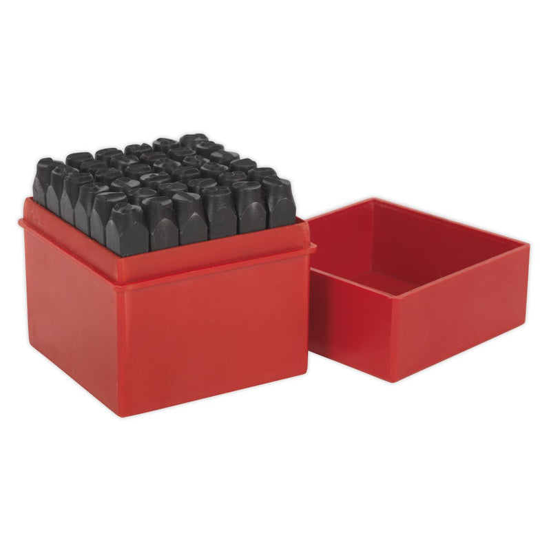 Sealey Letter & Number Punch Set 36pc 8mm AK8297 Sealey - Dynamic Drive