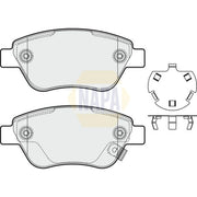 NAPA Front Brake Pad Set fits Opel Adam 2012-2019 1.0 1.2 1.4