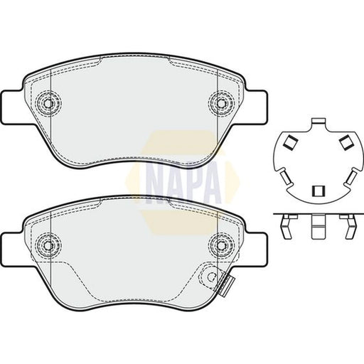 NAPA Front Brake Pad Set NBP1620