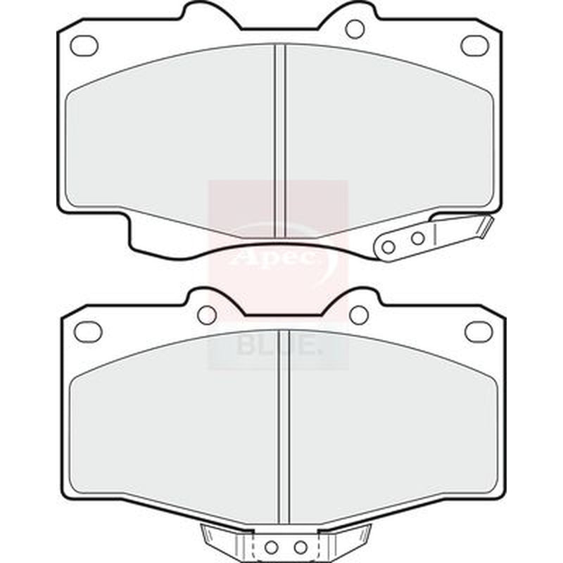 Apec Front Brake Pad Set fits Toyota 4 Runner II 1989-1996 2.8