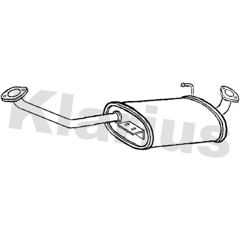 Klarius Box With Centre Pipe Centre fits Isuzu Trooper II 1991-1998 3.1