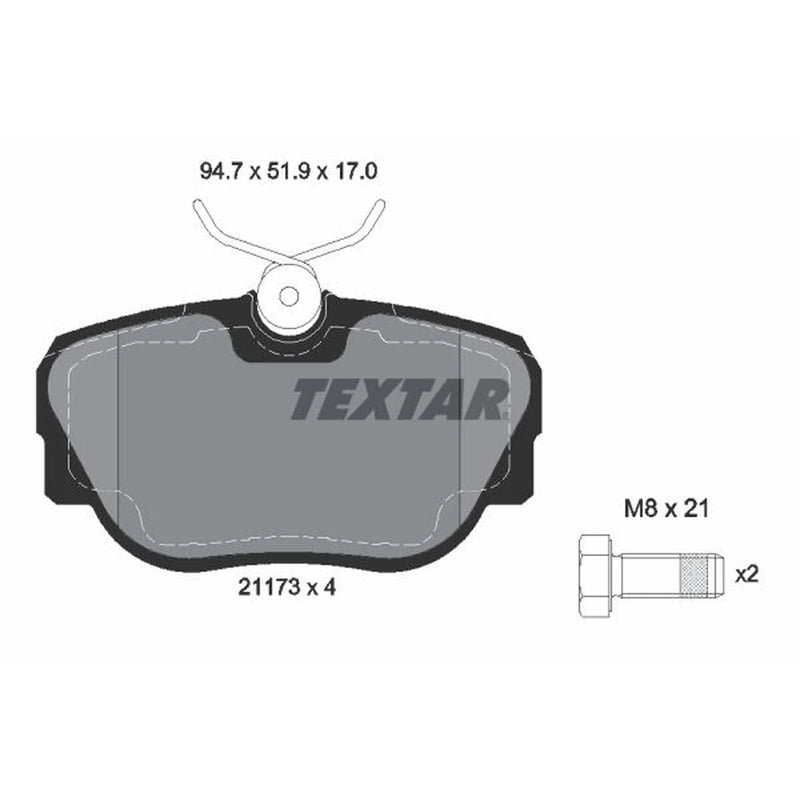 Textar Front Brake Pad Set 2117302