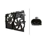 Hella Engine Cooling Fan Front fits Fiat Ducato 2006-2015