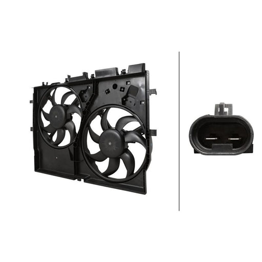 Hella Engine Cooling Fan Front fits Fiat Ducato 2006-2015