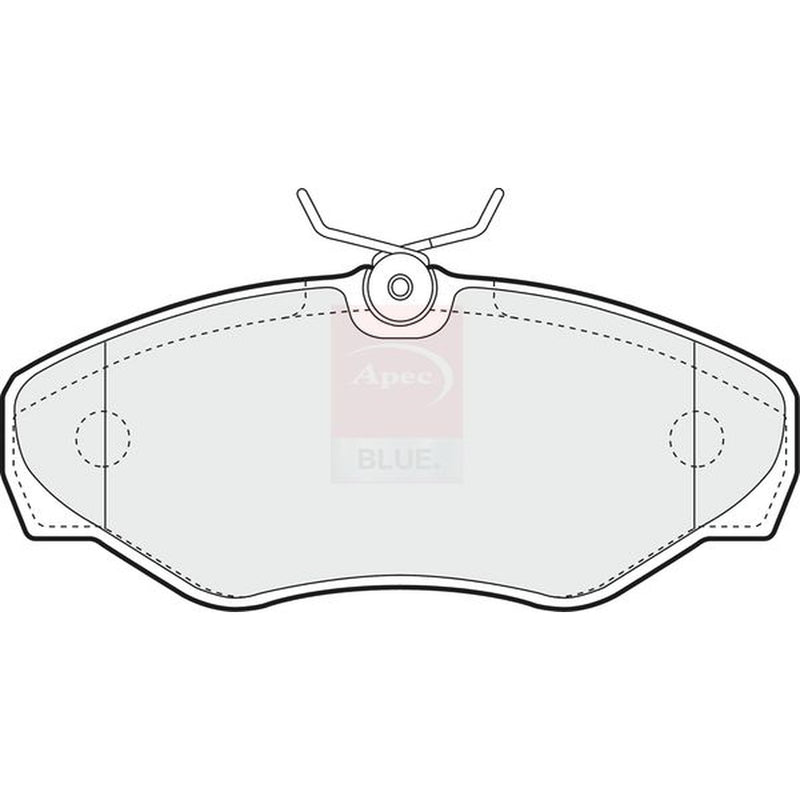 Apec Front Brake Pad Set fits Nissan Primastar 2001-2006 1.9 2.0 2.5