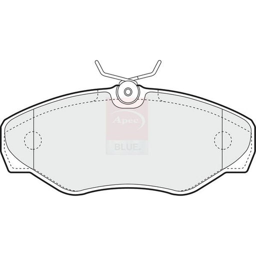 Apec Front Brake Pad Set fits Nissan Primastar 2001-2006 1.9 2.0 2.5