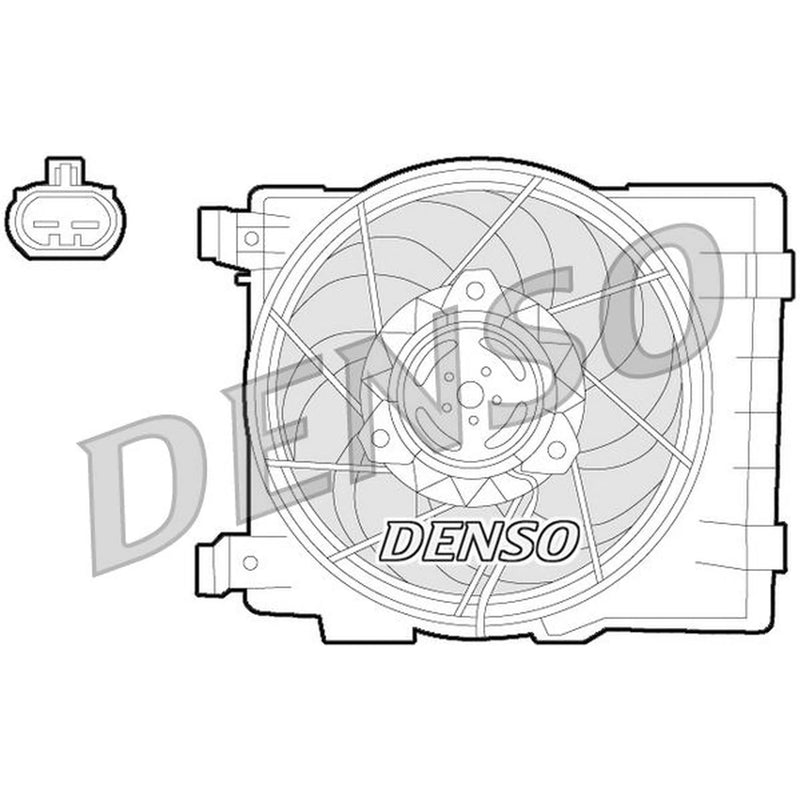 Denso Engine Cooling Fan fits Opel Combo Box Body/Mpv 2001 on 1.6