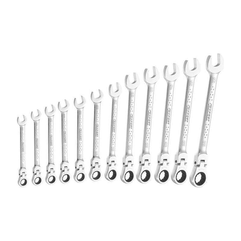 Expert Flexible Head Ratchet Spanner Set, 12 Piece Expert - Town Tools