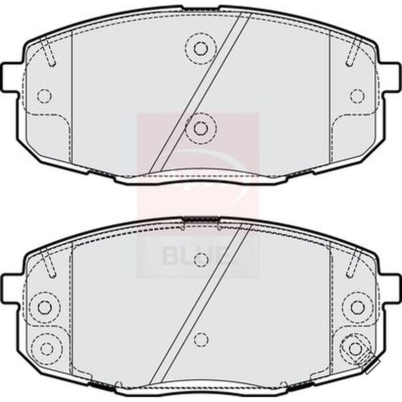 Apec Front Brake Vented Discs & Pads fits Hyundai Kona 2017-2023 1.0 1.6