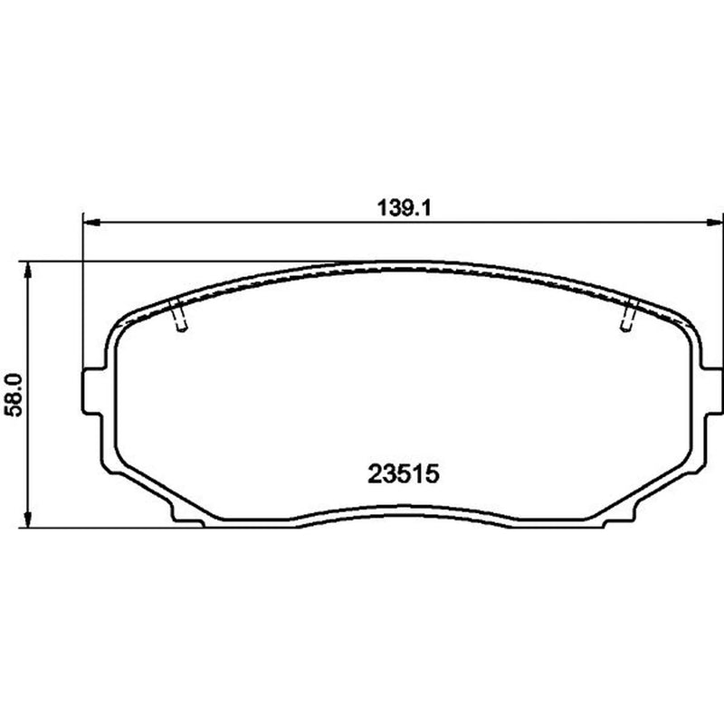DON Front Brake Internally Vented Discs & Pads fits Mitsubishi L200 2019 on 2.2