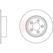 Apec 2 x Solid Brake Discs fits Chrysler 300C 2005-2023 3.0