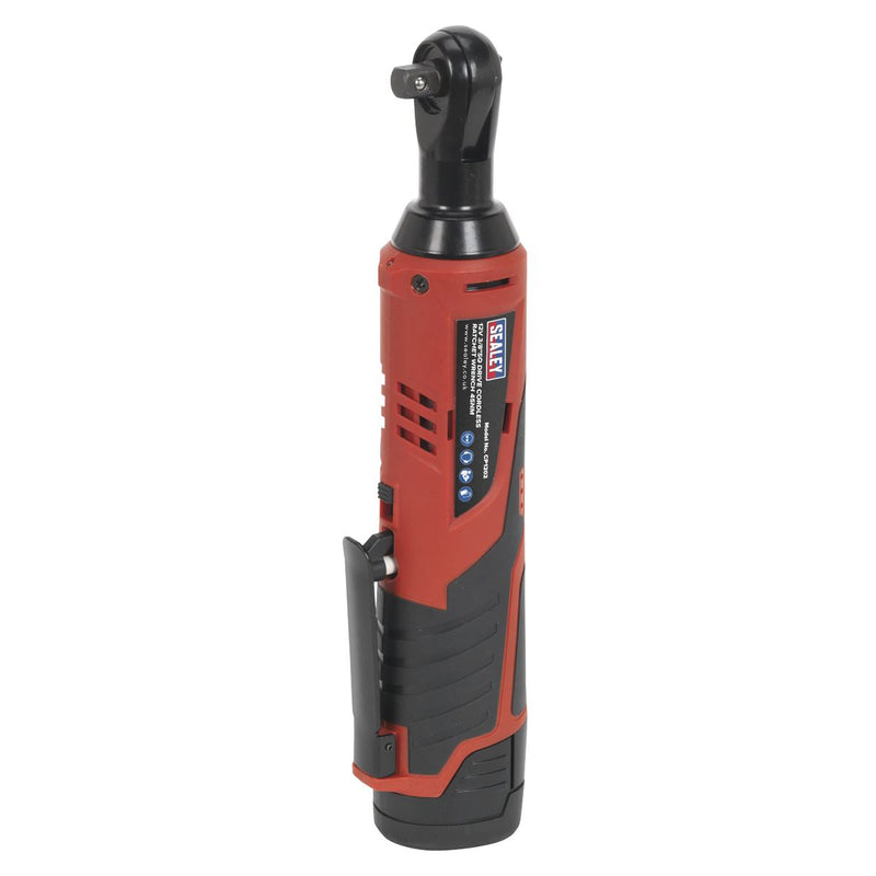Sealey Cordless Ratchet Wrench 3/8"Sq Drive 12V SV12 Series Body Only CP1202 Sealey - Dynamic Drive