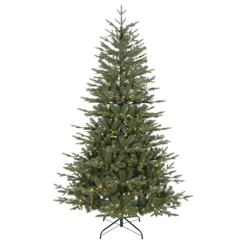 Dellonda Pre-Lit 5ft Hinged Christmas Tree with Warm White LED Lights & PE/PVC Tips Dellonda - Dynamic Drive