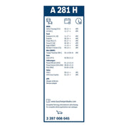 Bosch Aerotwin Wiper Blade 280mm — A281H fits Alpina B3 2013-2017