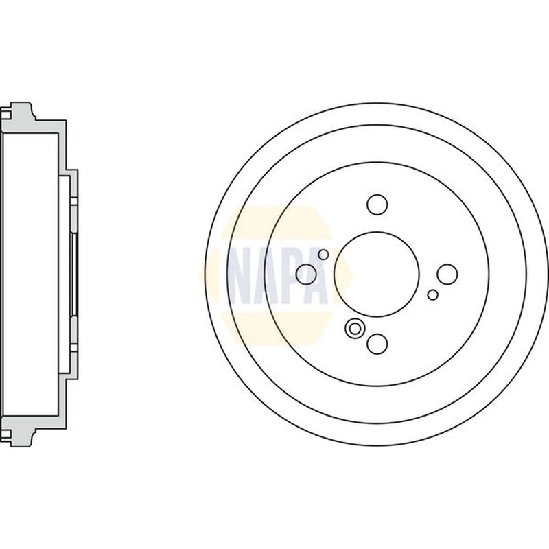 NAPA Brake Drum Assembly Rear NDR1023