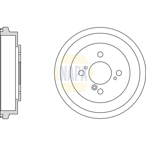 NAPA Brake Drum Assembly Rear NDR1023