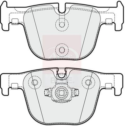 Apec Rear Brake Pad Set fits BMW 3 2011-2019
