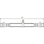 NAPA Brake Hydraulic Hose Line Rear NBH1032