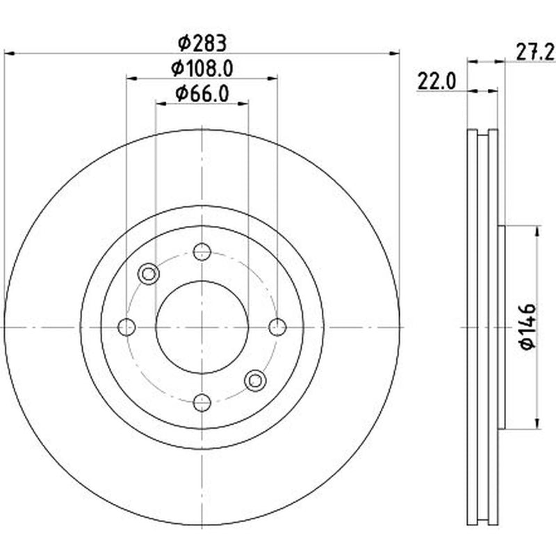 Mintex Front Brake Discs & Pads fits Citroën Xantia 1993-2003 1.8 1.9 2.0