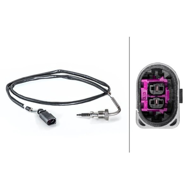 Hella Exhaust Gas Temperature Sensor before exhaust turbocharger fits VW Beetle