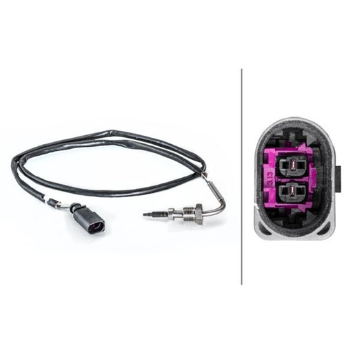 Hella Exhaust Gas Temperature Sensor before exhaust turbocharger fits VW Beetle