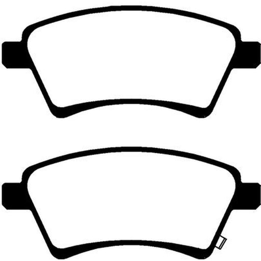 Abtex Front Brake Pad Set fits Fiat Sedici 2006-2014 1.6 1.9 2.0