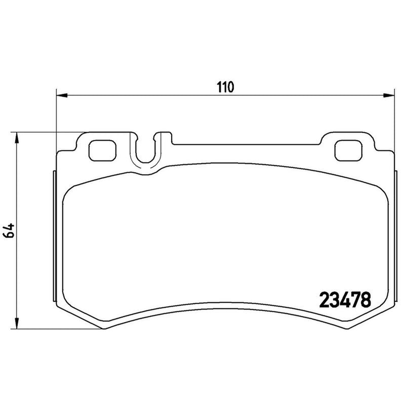 Brembo Front & Rear Pads fits Mercedes-Benz S-Class 2005-2013 216.376 221.176