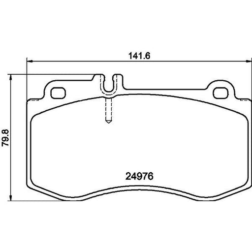 DON Front Brake Pad Set fits Mercedes-Benz Cls 2011-2017