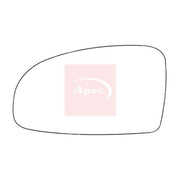 Apec Exterior Wing Mirror Glass Left fits Chevrolet Kalos 2003-2013 1.2 1.4