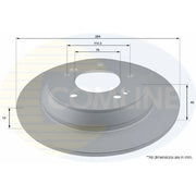 Comline Front & Rear Brake Discs & Pads fits Kia Carens IV 2013-2018 1.6 1.7 2.0