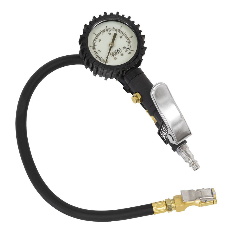 Sealey Tyre Inflator with Clip-On Connector SA399 Sealey - Dynamic Drive